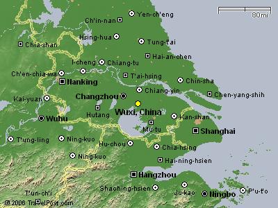Lokalizacja miasta WUXI